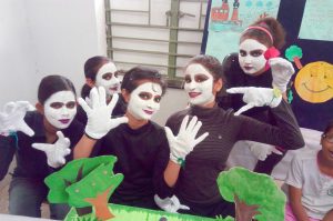 Mime Act in Science Fair